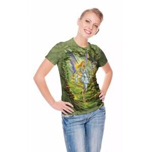 The Mountain Unisex Adults Fairy Queen T-Shirt Short Sleeve Green Size L NWOT